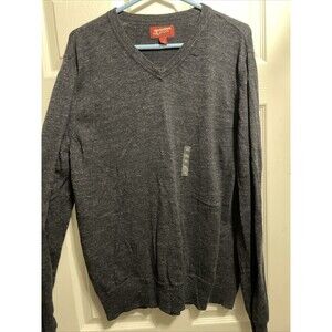 Arizona Jean Co Mens V Neck Sweater Blue Long Sleeve XL
